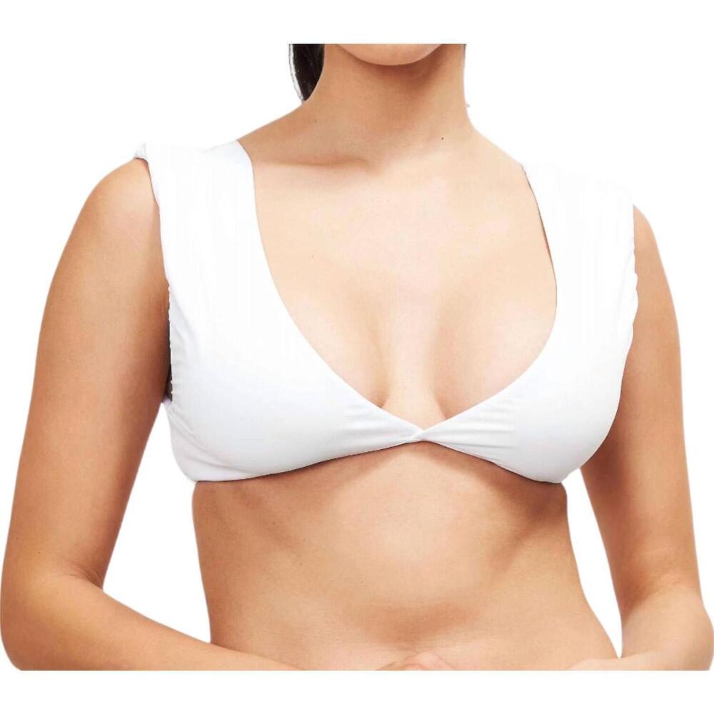 NEW SAUIPE jenna bikini top in white